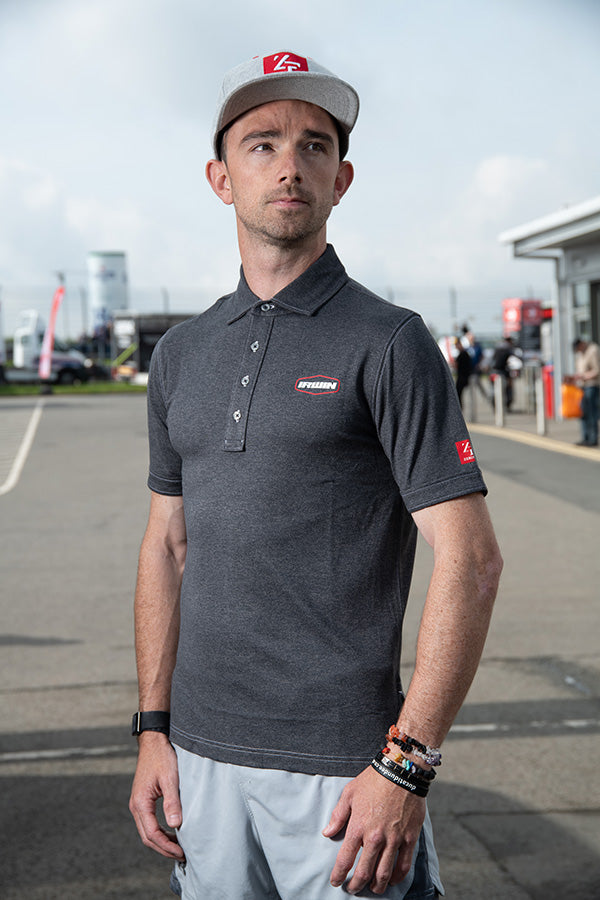 Zerofit Glenn Irwin North West Polo Shirt - Grey Heather