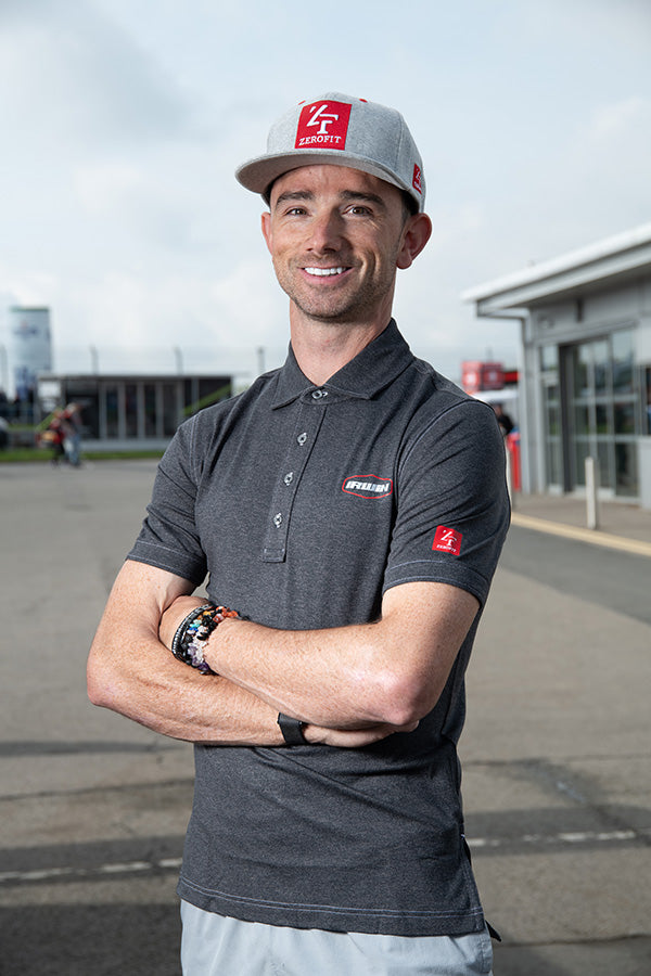Zerofit Glenn Irwin North West Polo Shirt - Grey Heather