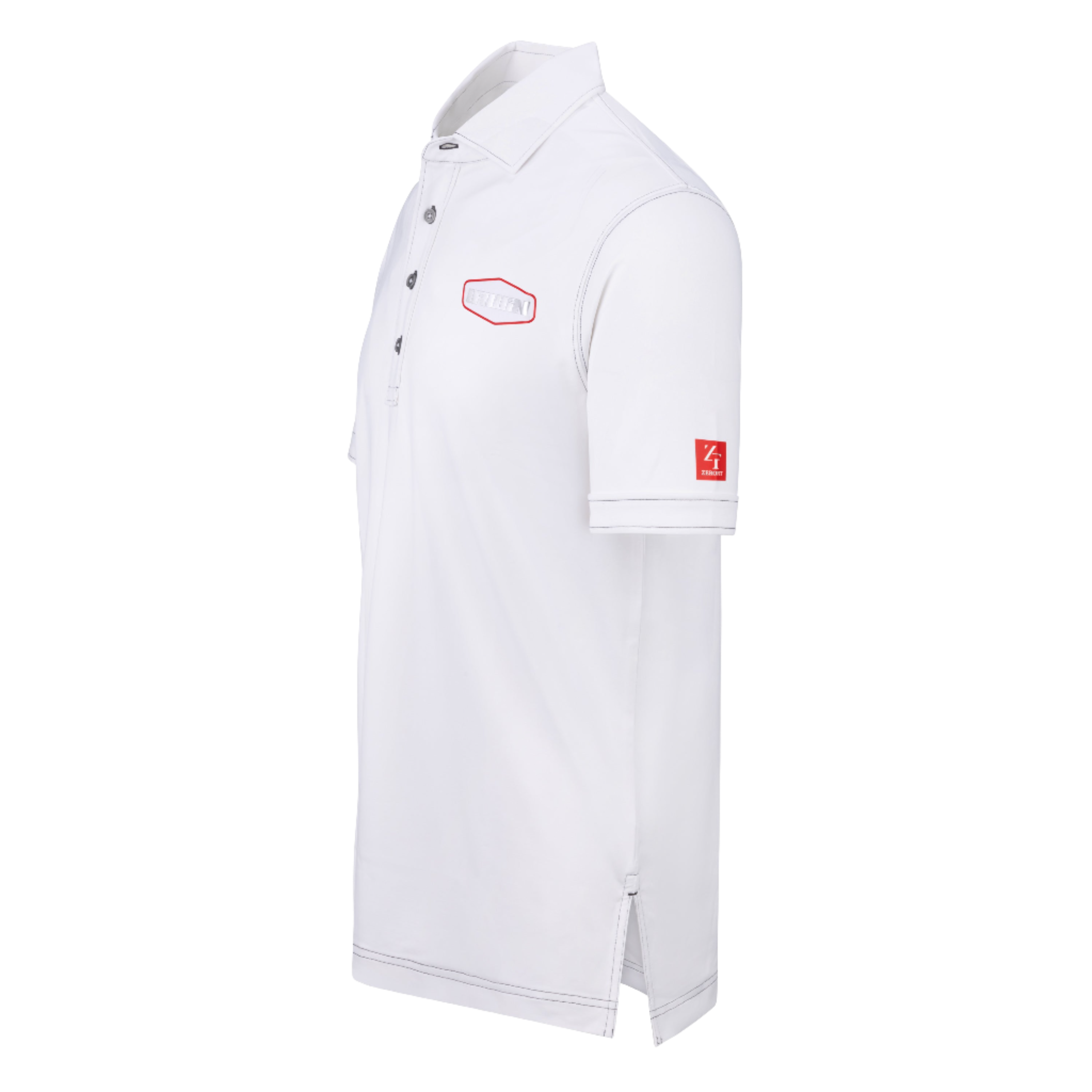Zerofit Glenn Irwin North West Polo Shirt - White.