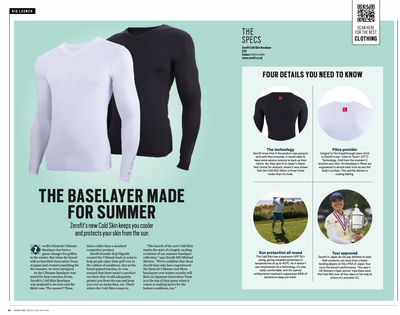Cold Skin Baselayer Enjoys Breakthrough Summer As Today’s Golfer Highlights Innovation Discovery
