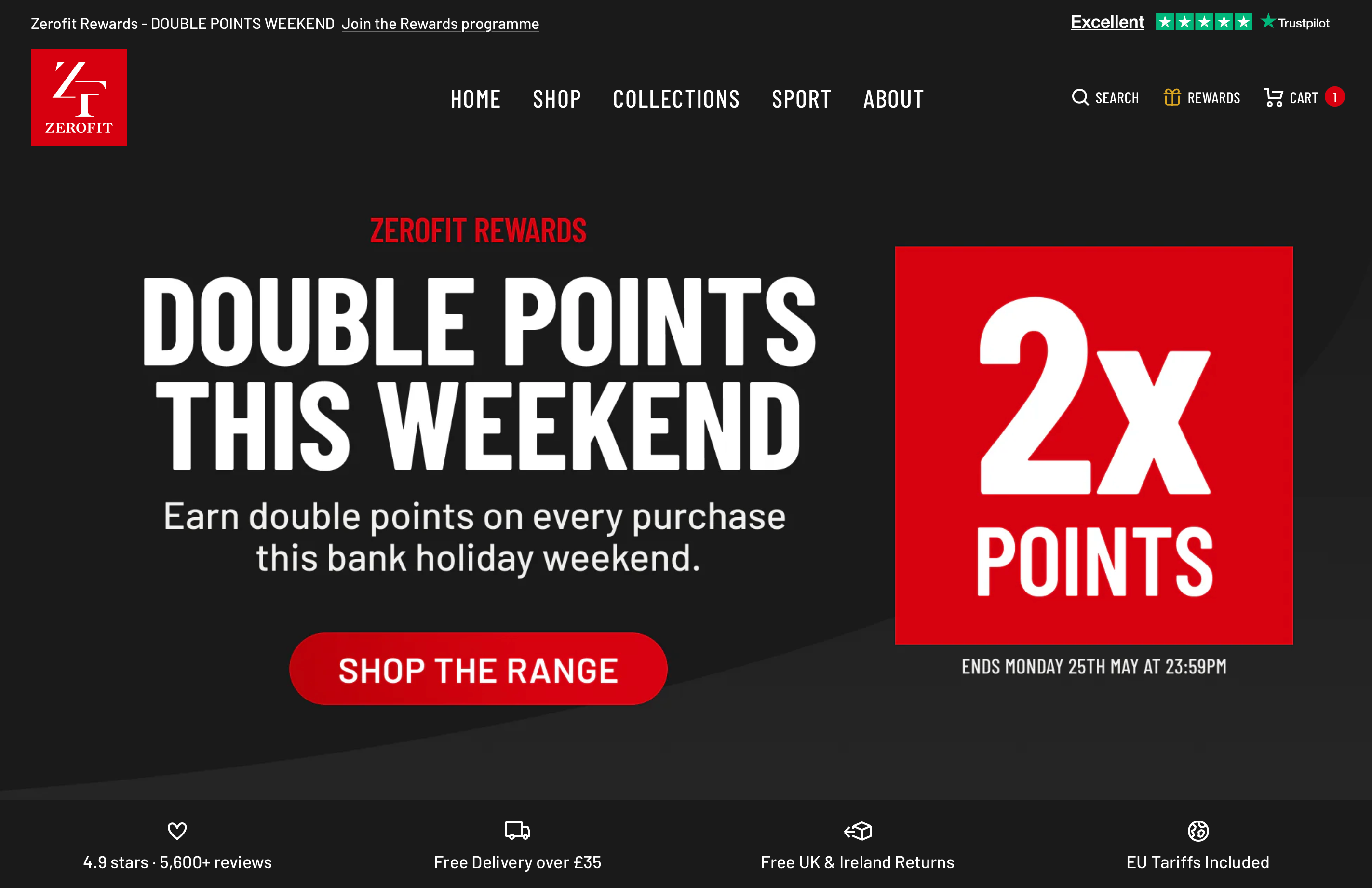 Save Money This Bank Holiday Weekend With Double Rewards Points - Now Available!