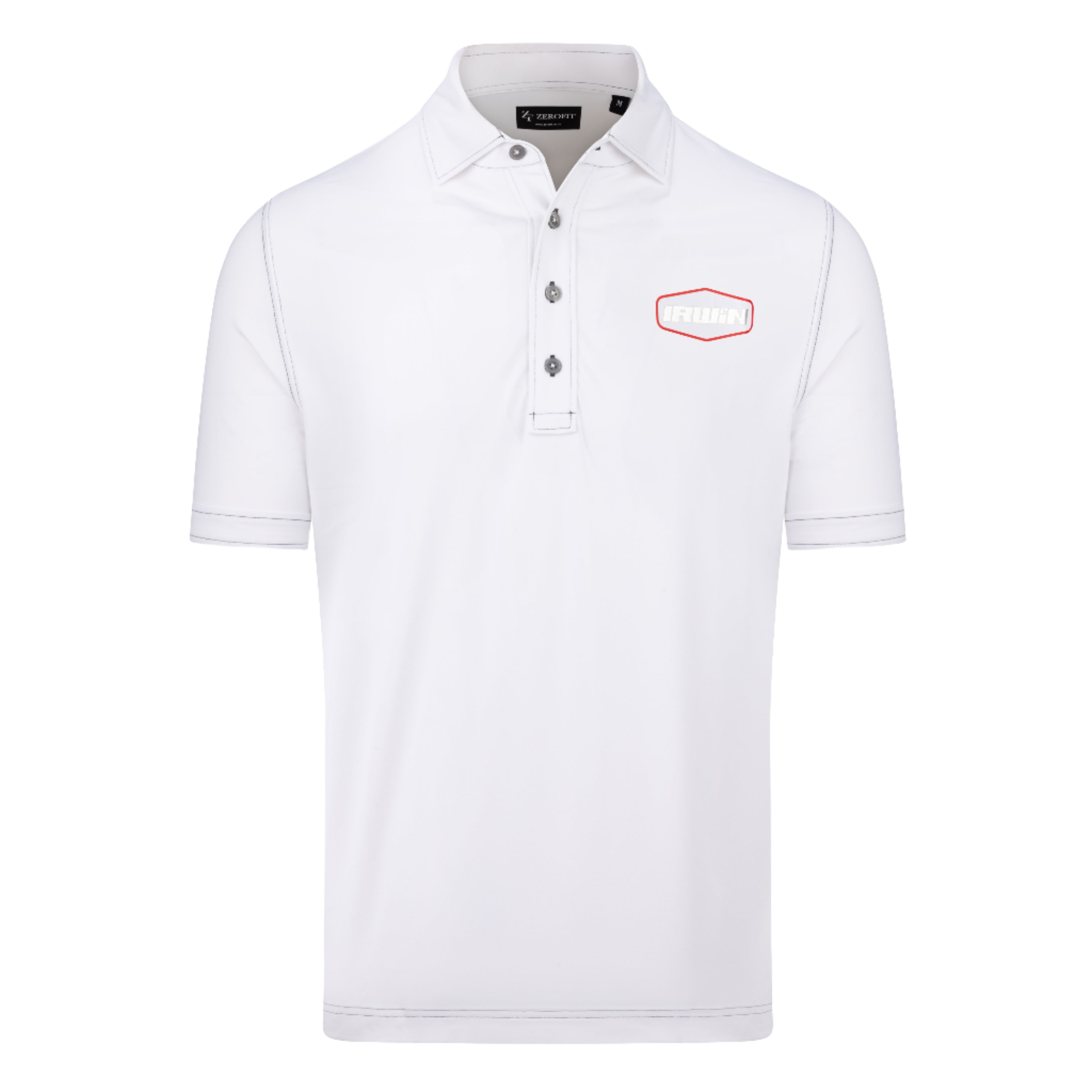 Zerofit Glenn Irwin North West Polo Shirt - White.